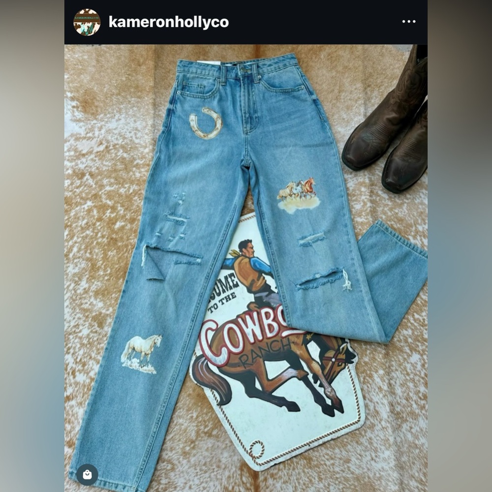 Filly Horse Straight Leg Jeans